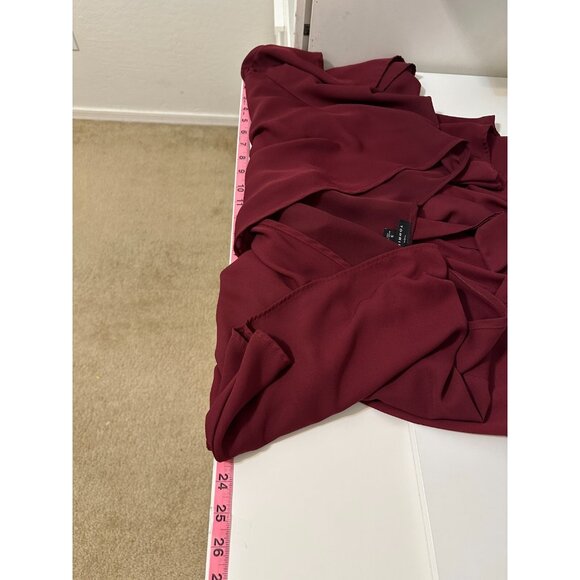 Torrid Womans Wrap Top Size 3X Flowy Formal Office Career Event Romantic Bow - Picture 7 of 14